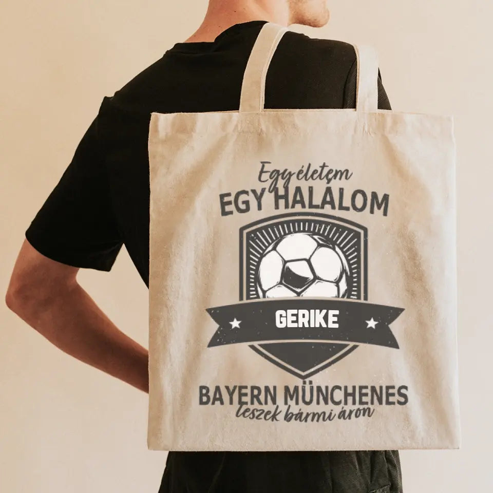 Egyedi neves Bayern München focis vászontáska