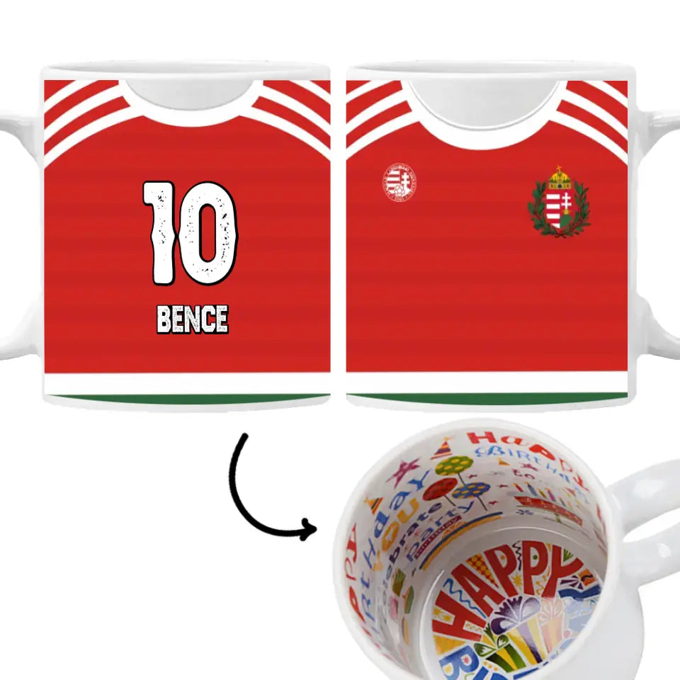 Magyar csapat focis ajándék bögre