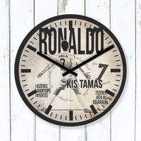 Egyedi focis ajándék falióra - Ronaldo