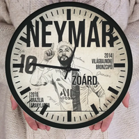 Egyedi focis ajándék falióra - Neymar