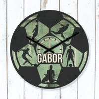 Focis ajándék falióra - egyedi névvel