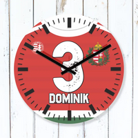 Focis ajándék falióra - magyar mezes egyedi névvel