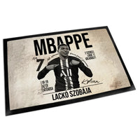 Egyedi neves Mbappe lábtörlő szőnyeg 