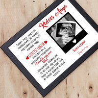 Egyedi ultrahang képes falikép Várandós Anyukáknak