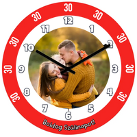 Harmincas szülinapi óra képpel