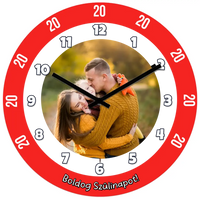 Húszas szülinapi óra képpel