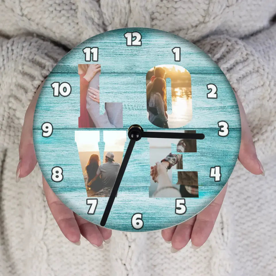 Love feliratos fényképes óra