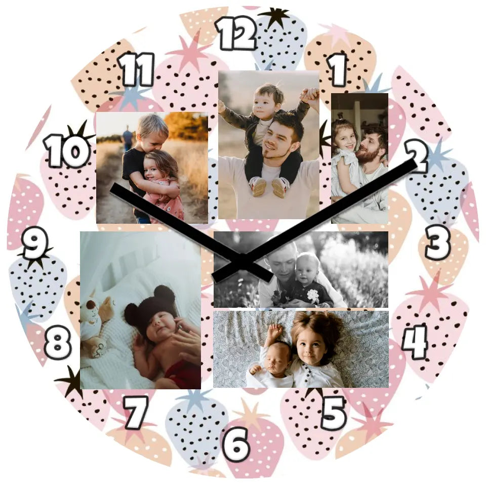 Montázs sok képes óra lányos