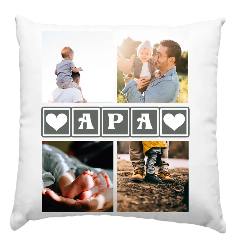 Apák napi párna 4 képpel