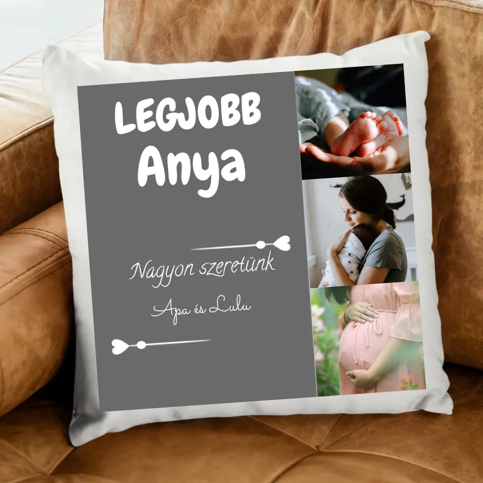 Anyák napi párna 3 képpel