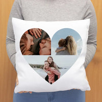 Szív alakú egyedi fényképes párna