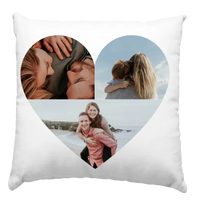 Szív alakú egyedi fényképes párna