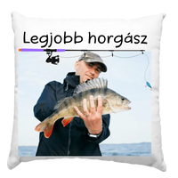 Legjobb horgász egyedi fényképes párna