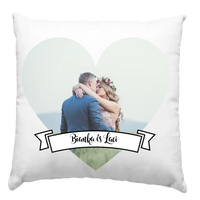 Valentin napi szalagos párna