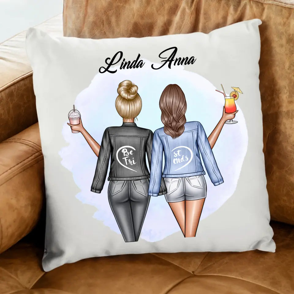 Egyedi legjobb barátnős párna