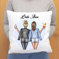 Egyedi legjobb barátnős párna