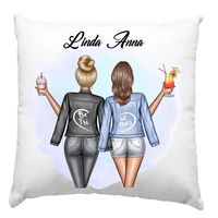 Egyedi legjobb barátnős párna