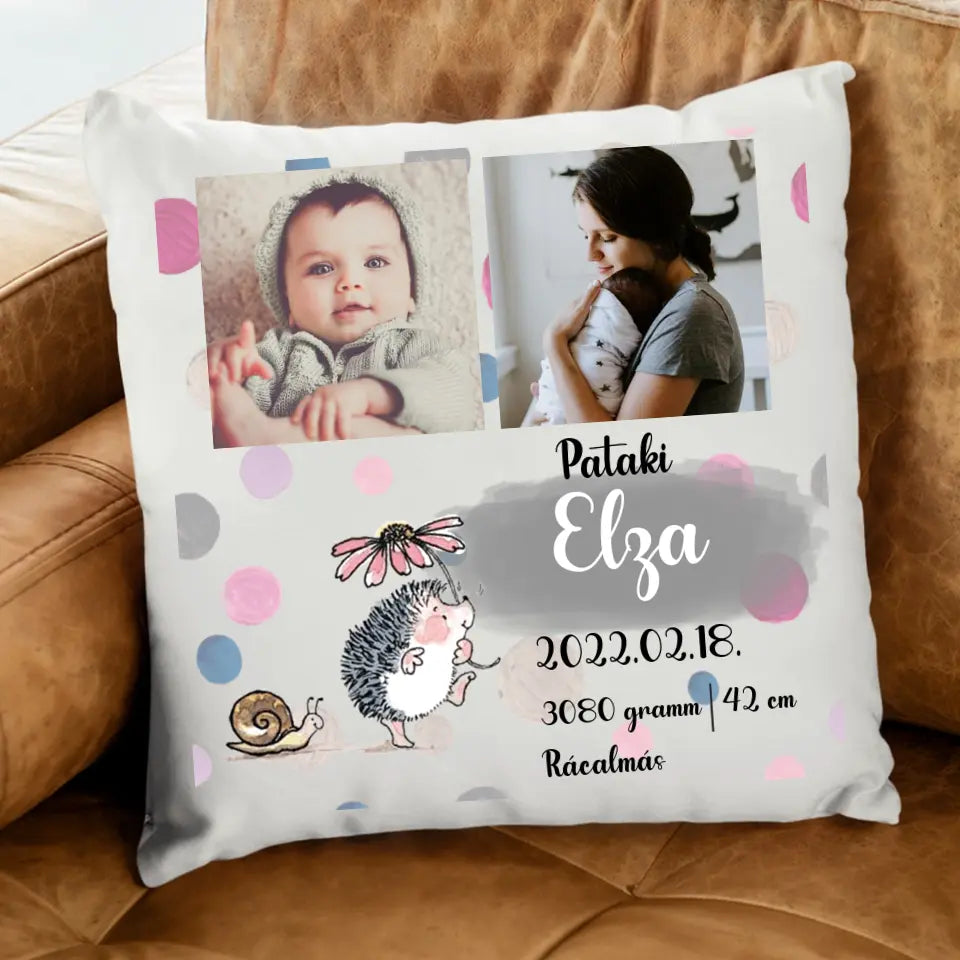 Ajándék párna újszülötteknek