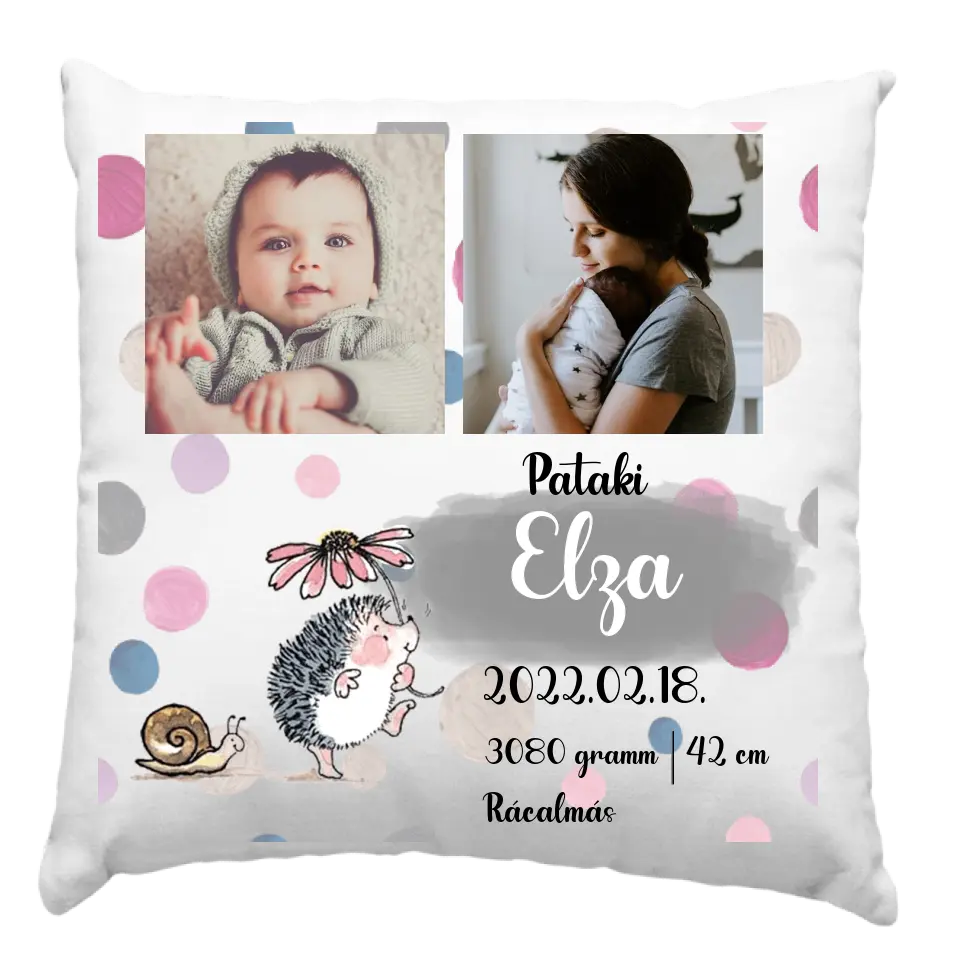 Ajándék párna újszülötteknek