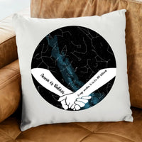 Csillagtérképes párna pároknak