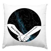 Csillagtérképes párna pároknak