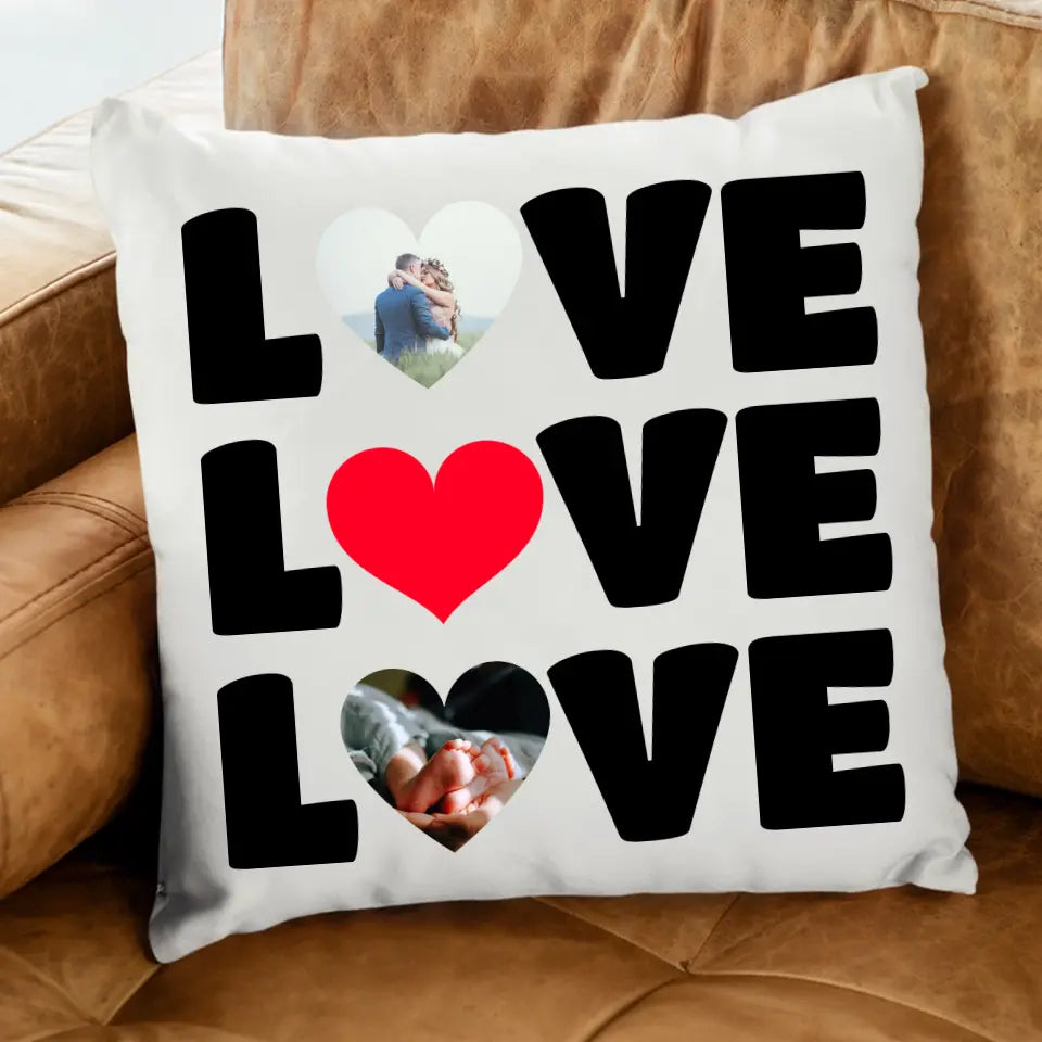 Love feliratos párna 2 képpel