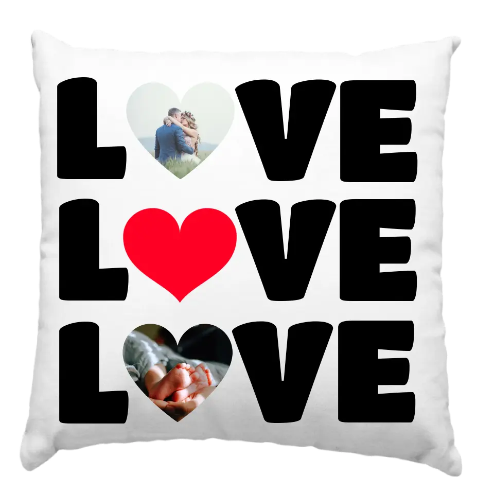 Love feliratos párna 2 képpel