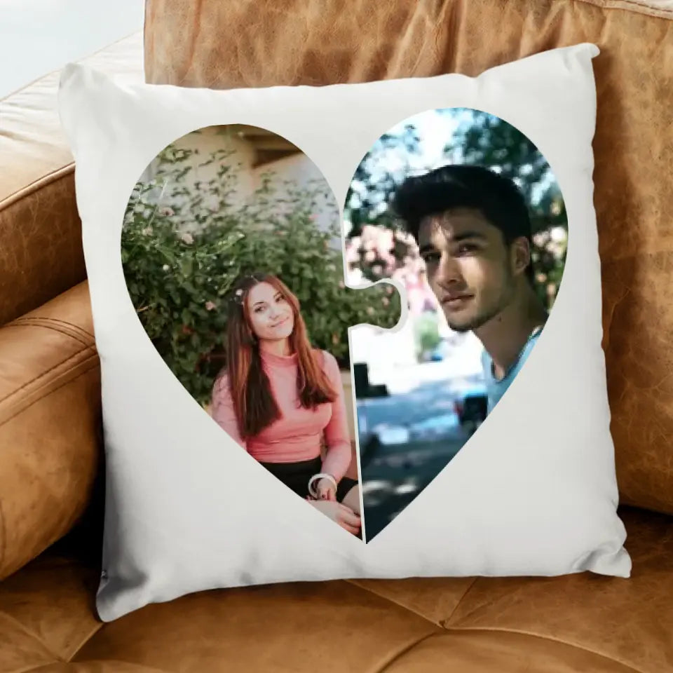 Valentin napi puzzle párna