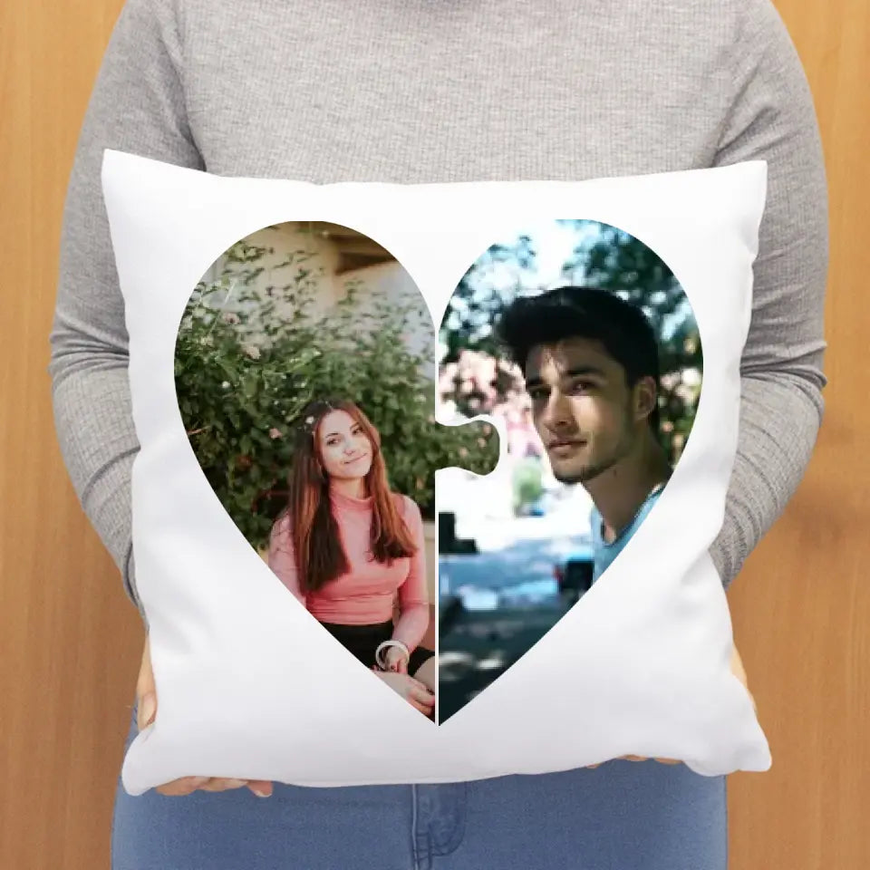 Valentin napi puzzle párna