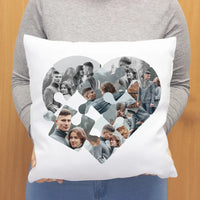 Mozaik mintás szív puzzle párna