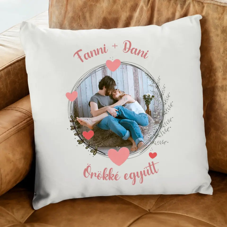Valentin napi egyedi képes párna