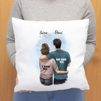 Ölelkezős páros párna