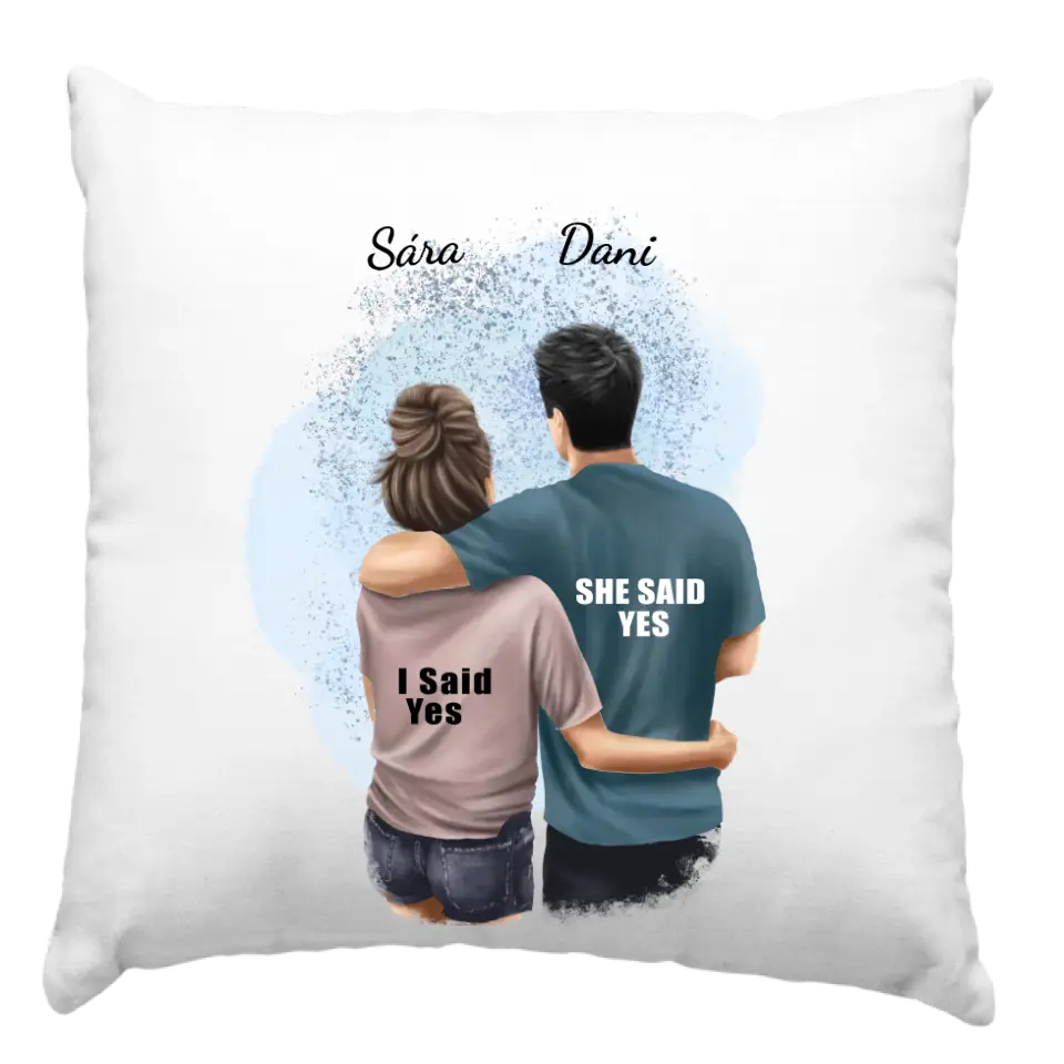 Ölelkezős páros párna