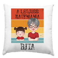 A legjobb Mama párna szerkeszthető karakterekkel