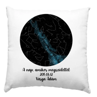 Születésnapi csillagtérkép párna