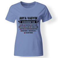 Egyedi ajándék anyukáknak - Anya vagyok kék