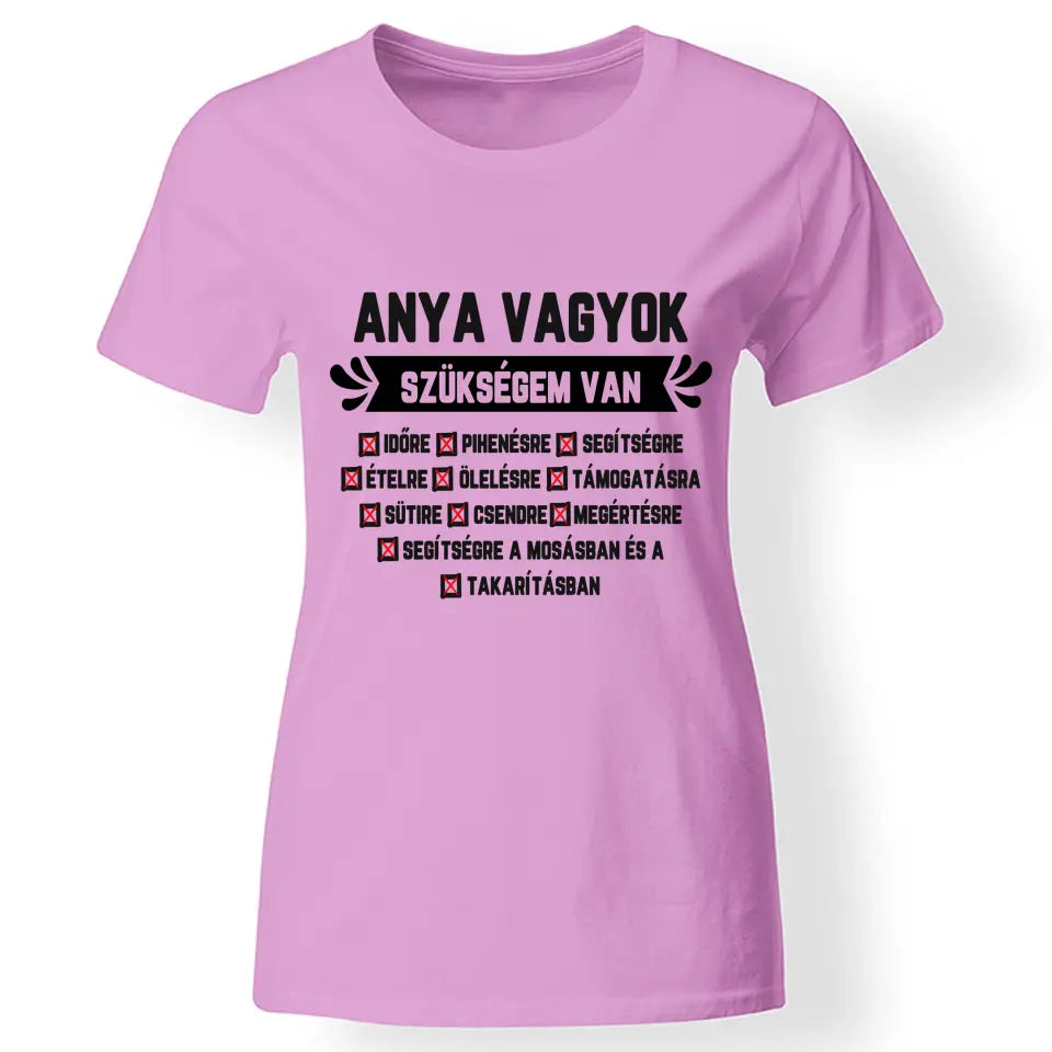Egyedi ajándék anyukáknak - Anya vagyok rózsaszín