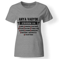 Egyedi ajándék anyukáknak - Anya vagyok szürke