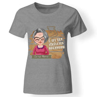 Egyedi ajándék nagymamáknak - Szerkeszthető karakteres Tökéletes Nagymama póló szürke