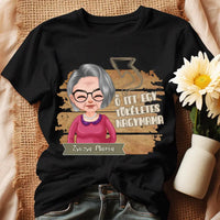 Egyedi ajándék nagymamáknak - Szerkeszthető karakteres Tökéletes Nagymama póló fekete