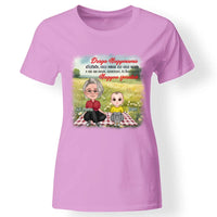 Egyedi ajándék nagymamáknak - Szerkeszthető karakteres Drága nagymama póló rózsaszín