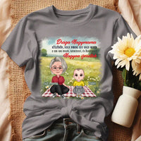 Egyedi ajándék nagymamáknak - Szerkeszthető karakteres Drága nagymama póló szürke