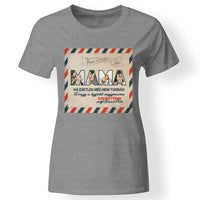 Fényképes ajándék nagymamáknak - Mama feliratos póló szürke