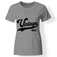 Szülinapi ajándék nőknek - Vintage évszámos női póló szürke