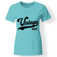 Szülinapi ajándék nőknek - Vintage évszámos női póló türkiz