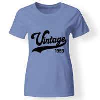 Szülinapi ajándék nőknek - Vintage évszámos női póló kék