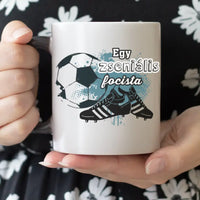 Egy zseniális focista feliratos bögre, egyedi névvel
