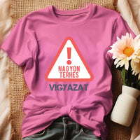 Vicces terhes kismama póló rózsaszín