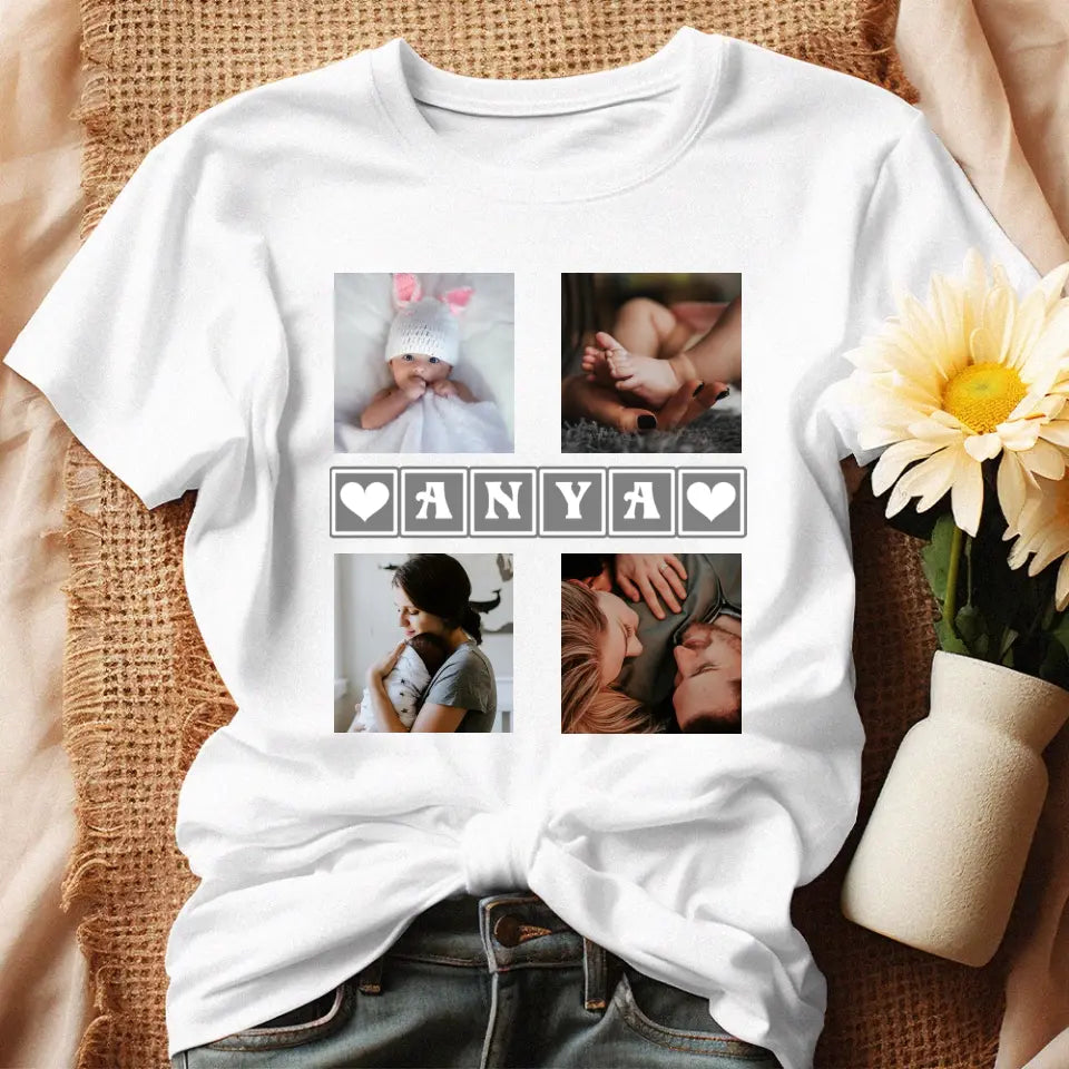 Anyák napi póló 4 képpel fehér