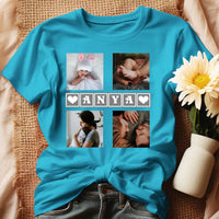 Anyák napi póló 4 képpel türkiz